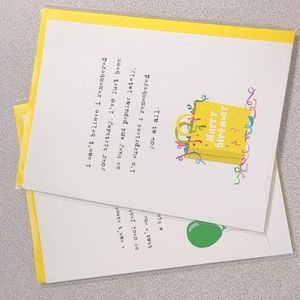 Funny Birthday Cards (2 cards)